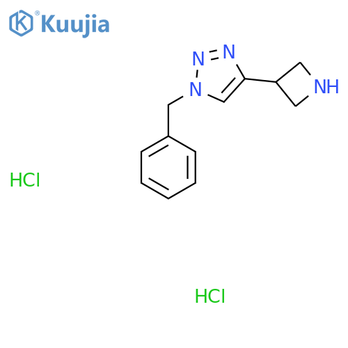 4-(azetidin-3-yl)-1-benzyl-1H-1,2,3-triazole dihydrochloride structure