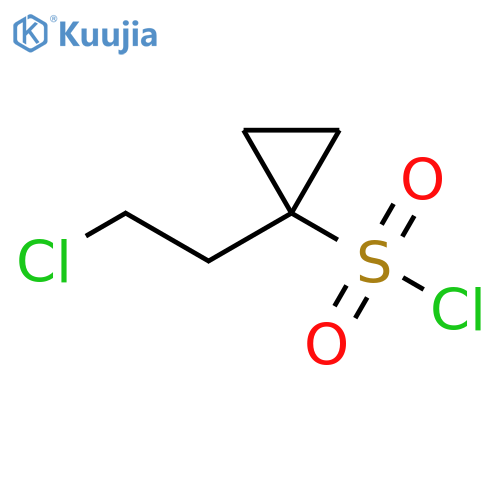 1-(2-chloroethyl)cyclopropane-1-sulfonyl chloride structure