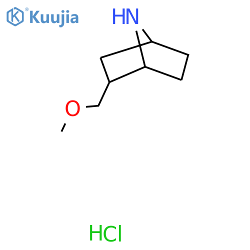 2-(Methoxymethyl)-7-azabicyclo[2.2.1]heptane hydrochloride structure