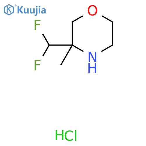 3-(Difluoromethyl)-3-methylmorpholine hydrochloride structure