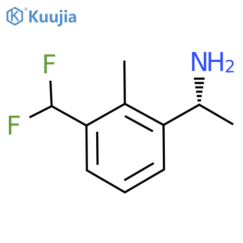 (R)-1-(3-(Difluoromethyl)-2-methylphenyl)ethanamine structure