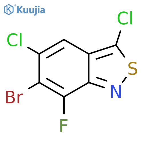 6-Bromo-3,5-dichloro-7-fluorobenzo[c]isothiazole structure