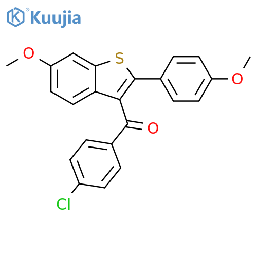 (4-Chlorophenyl)[6-methoxy-2-(4-methoxyphenyl)benzo[b]thien-3-yl]methanone structure