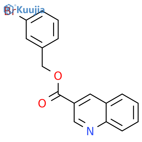 3-Quinolinecarboxylic acid, (3-bromophenyl)methyl ester structure