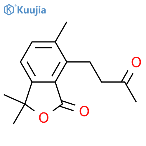 4-Oxo-4,5-seco-1(10),6,8-cadinatrien-5,11-olide structure
