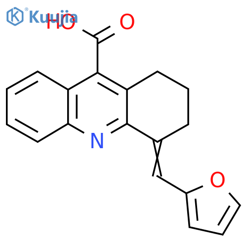 4-(Furan-2-ylmethylidene)-1,2,3,4-tetrahydroacridine-9-carboxylic Acid structure