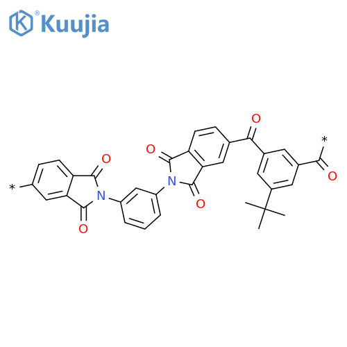 Poly[(1,3-dihydro-1,3-dioxo-2H-isoindole-5,2-diyl)-1,3-phenylene(1,3-dihydro-1,3-dioxo-2H-isoindole-2,5-diyl)carbonyl[5-(1,1-dimethylethyl)-1,3-phenylene]carbonyl] structure