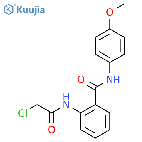 2-(2-chloroacetamido)-N-(4-methoxyphenyl)benzamide structure