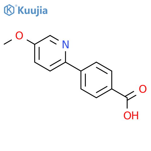 Benzoic acid,4-(5-methoxy-2-pyridinyl)- structure