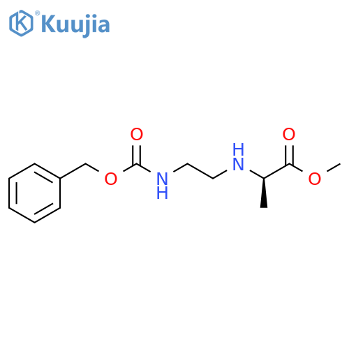 D-Alanine, N-[2-[[(phenylmethoxy)carbonyl]amino]ethyl]-, methyl ester structure