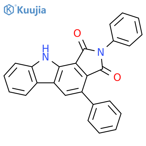 Pyrrolo[3,4-a]carbazole-1,3(2H,10H)-dione, 2,4-diphenyl- structure