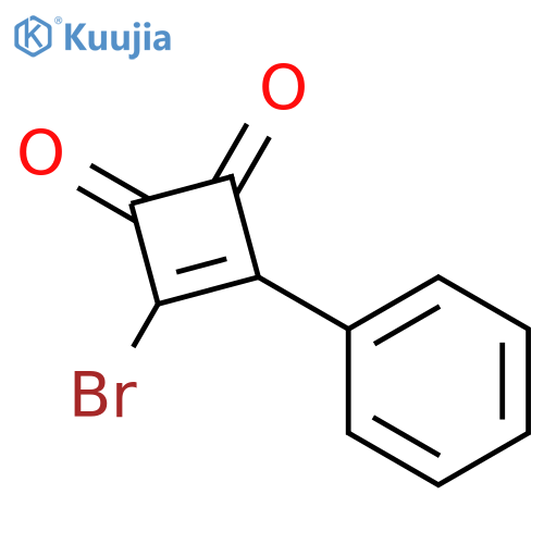 3-Cyclobutene-1,2-dione, 3-bromo-4-phenyl- structure