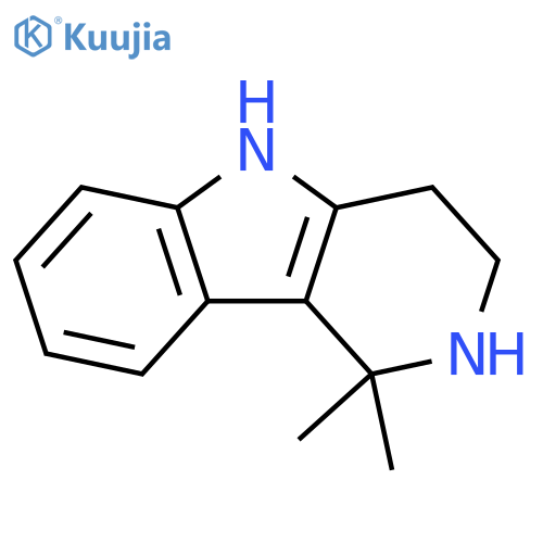 1H-Pyrido[4,3-b]indole, 2,3,4,5-tetrahydro-1,1-dimethyl- structure