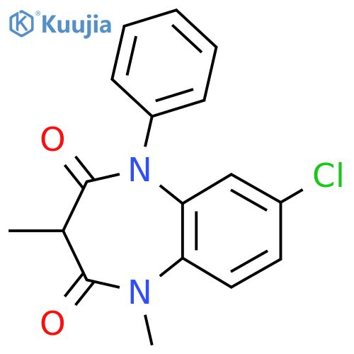 7-Chloro-1,3-dimethyl-5-phenyl-1H-1,5-benzodiazepine-2,4(3H,5H)-dione structure