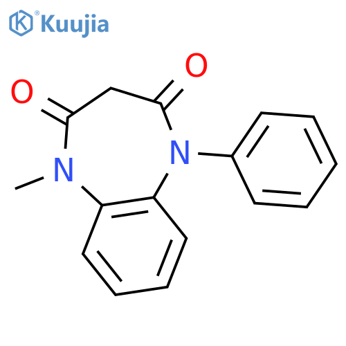 1H-1,5-Benzodiazepine-2,4(3H,5H)-dione, 1-methyl-5-phenyl- structure