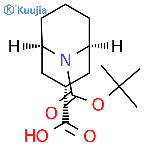 exo-9-tert-butoxycarbonyl-9-azabicyclo[3.3.1]nonane-3-carboxylic acid structure