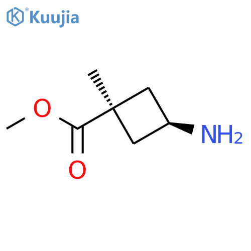 Cyclobutanecarboxylic acid, 3-amino-1-methyl-, methyl ester, cis- structure
