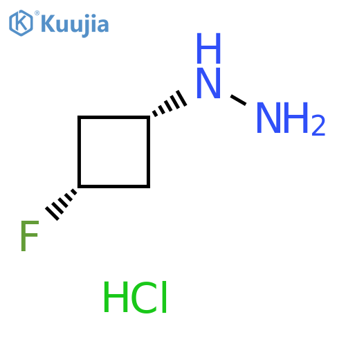 cis-(3-fluorocyclobutyl)hydrazine;dihydrochloride structure