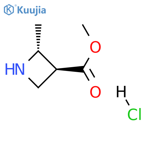 methyl trans-2-methylazetidine-3-carboxylate hydrochloride structure