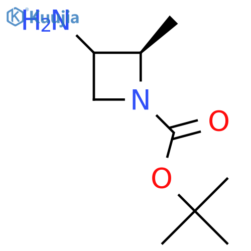 tert-butyl (2R)-3-amino-2-methylazetidine-1-carboxylate structure