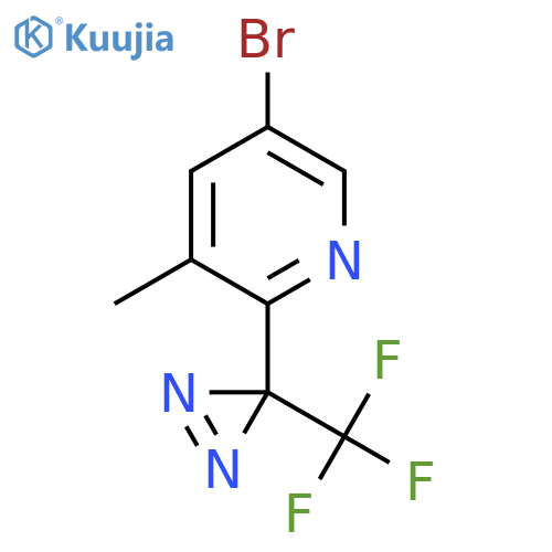 5-Bromo-2-(3-(trifluoromethyl)-3H-diazirin-3-yl)-3-methylpyridine structure