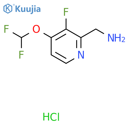 (4-(Difluoromethoxy)-3-fluoropyridin-2-yl)methanamine hydrochloride structure