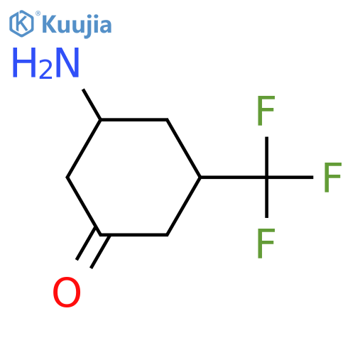 3-amino-5-(trifluoromethyl)cyclohexan-1-one structure