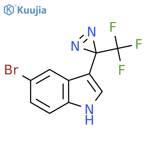 5-Bromo-3-(3-(trifluoromethyl)-3H-diazirin-3-yl)-1H-indole structure