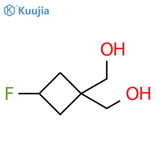 [3-fluoro-1-(hydroxymethyl)cyclobutyl]methanol structure