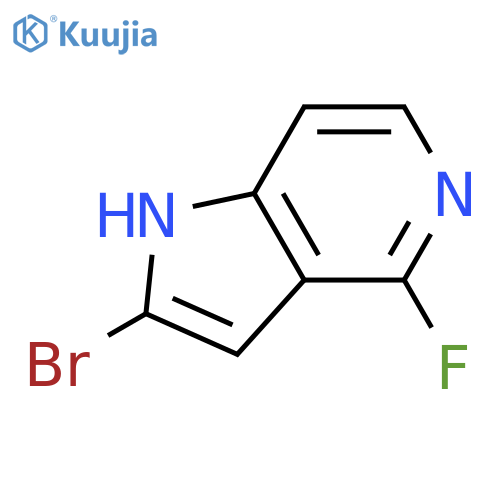 2-bromo-4-fluoro-1H-pyrrolo[3,2-c]pyridine structure