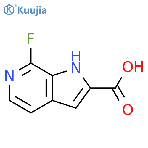 7-fluoro-1H-pyrrolo[2,3-c]pyridine-2-carboxylic acid structure
