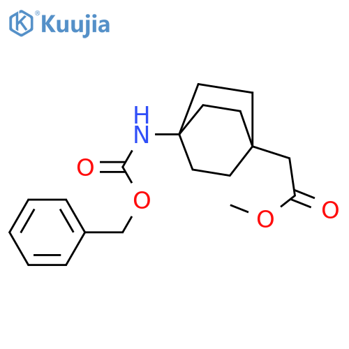 methyl 2-[4-(benzyloxycarbonylamino)-1-bicyclo[2.2.2]octanyl]acetate structure