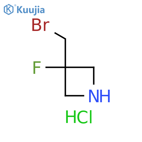 3-(bromomethyl)-3-fluoro-azetidine;hydrochloride structure