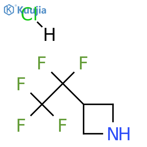 3-(pentafluoroethyl)azetidine hydrochloride structure
