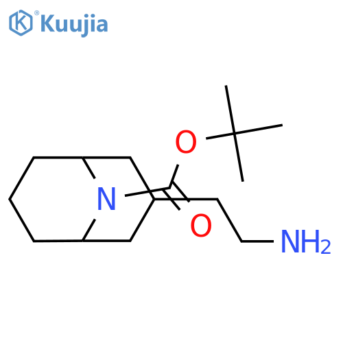 tert-butyl 3-(2-aminoethyl)-9-azabicyclo[3.3.1]nonane-9-carboxylate structure