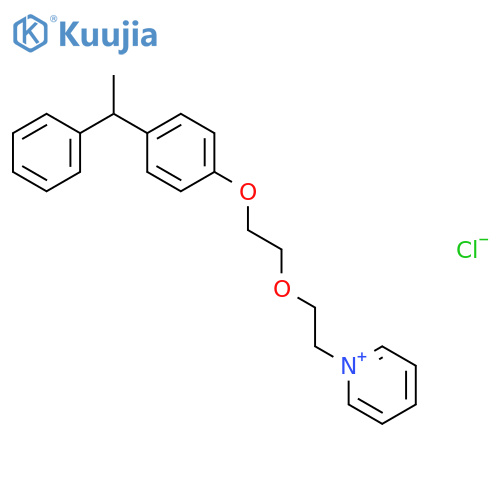 1-(2-{2-[4-(1-phenylethyl)phenoxy]ethoxy}ethyl)pyridinium chloride structure
