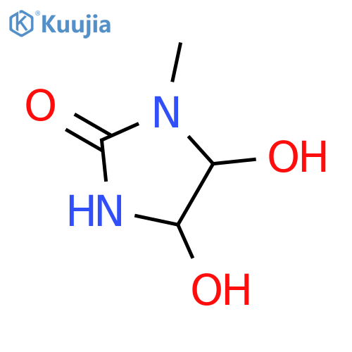 4,5-Dihydroxy-1-methylimidazolidin-2-one structure