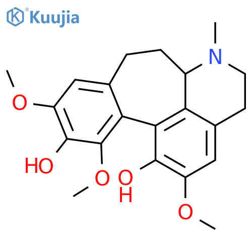 Benzo[6,7]cyclohept[1,2,3-ij]isoquinoline-1,11-diol,4,5,6,6a,7,8-hexahydro-2,10,12-trimethoxy-6-methyl-, (S)- (9CI) structure