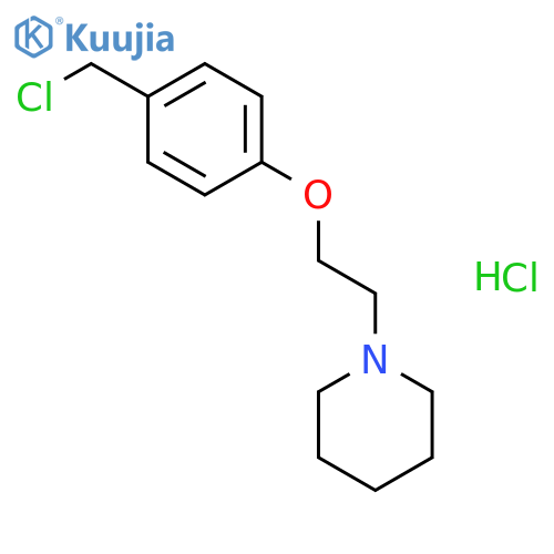 1-2-4-(Chloromethyl)phenoxyethylpiperidine Hydrochloride structure