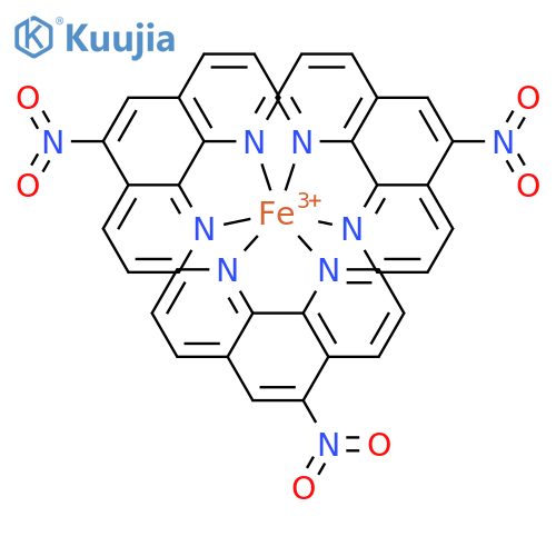 Iron(3+), tris(5-nitro-1,10-phenanthroline-κN1,κN10)- structure