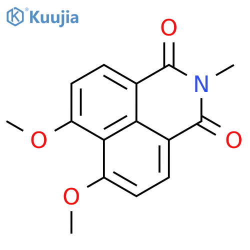 1H-Benz[de]isoquinoline-1,3(2H)-dione,6,7-dimethoxy-2-methyl- structure