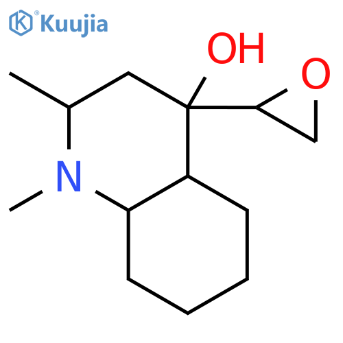 4-Quinolinol, decahydro-1,2-dimethyl-4-oxiranyl- structure