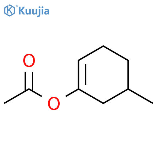 1-Cyclohexen-1-ol, 5-methyl-, acetate structure
