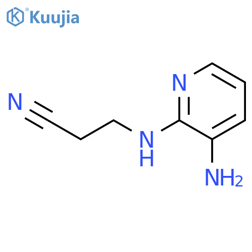 3-((3-Aminopyridin-2-yl)amino)propanenitrile structure