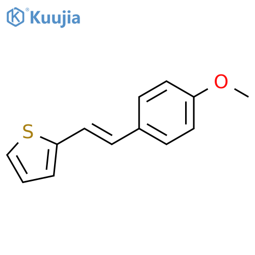 Thiophene, 2-[(1E)-2-(4-methoxyphenyl)ethenyl]- structure