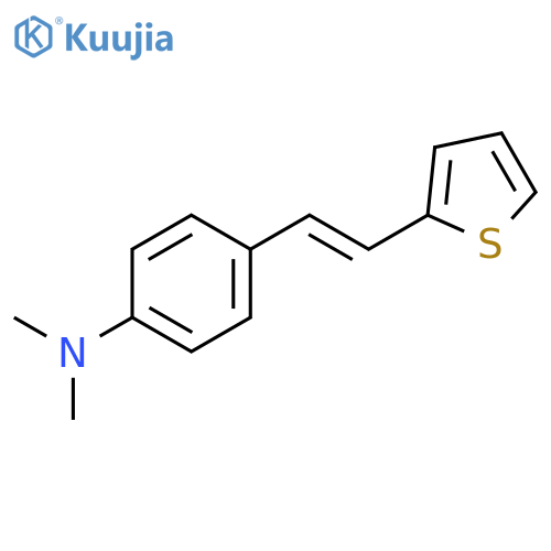 Benzenamine, N,N-dimethyl-4-[(1E)-2-(2-thienyl)ethenyl]- structure