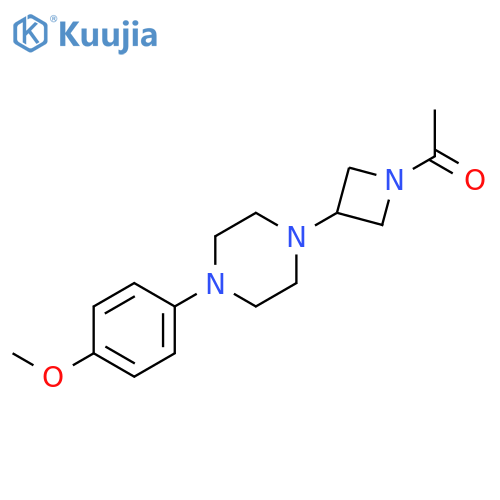 N-Acetyl-3-(4-(p-methoxyphenyl)piperazinyl)azetidine structure