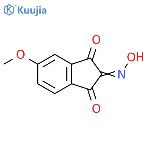 1H-Indene-1,2,3-trione, 5-methoxy-, 2-oxime structure