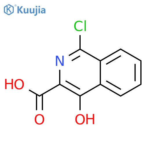 1-chloro-4-hydroxyisoquinoline-3-carboxylic Acid structure