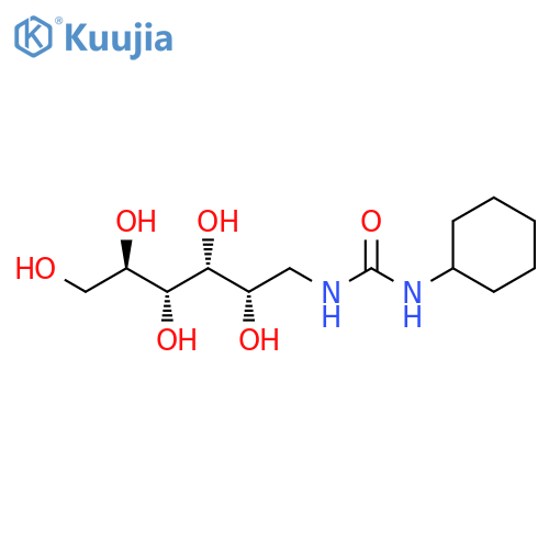 D-Glucitol, 1-[[(cyclohexylamino)carbonyl]amino]-1-deoxy- structure